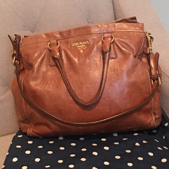 Prada Handbags - Large Prada Leather Handbag
